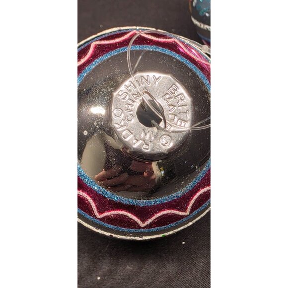 Christopher Radko Shiny Brite Vintage Style Glass Christmas Ornaments - Picture 5 of 6